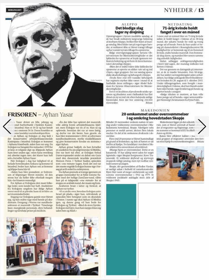 Egemen Bağış - Danimarka Gazetesi