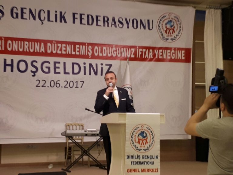 Egemen Bağış Diriliş Gençlik Federasyonu İftarında